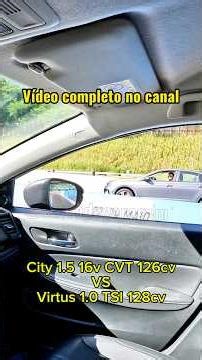 Honda City Sport 1.5 16v 126cv CVT VS Volkswagen Virtus 1.0 200 TSI 128cv #Honda #vw #city #virtus