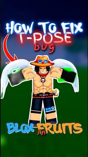 How to Fix T-Pose Aura Bug in Blox Fruits 🛠️🔥 #bloxfruits #bloxfruitsupdate #robloxbloxfruit