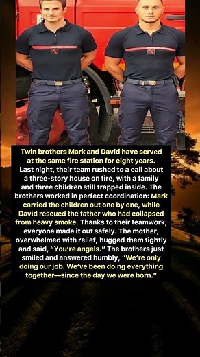 Twin Firefighter Brothers Save Family Together