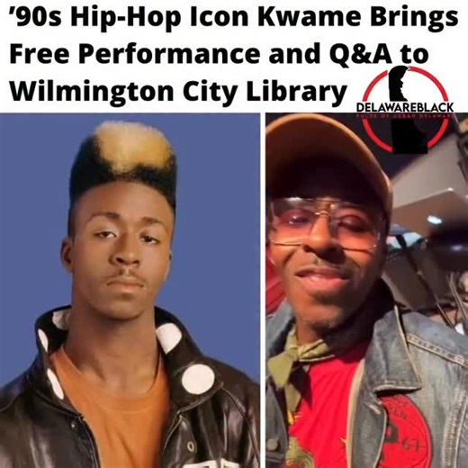 Kwame, the old-school rapper instantly recognizable for his polka-dot style and colorful impact on early ’90s hip-hop, is heading to Wilmington for a special community appearance. The artist announced a free performance and Q&A scheduled for Thursday, February 5, from 6–9 p.m. at the Wilmington City Library. Best known for hits like “The Rhythm” and his playful, fashion-forward image, Kwame carved out a unique lane during hip-hop’s golden era, blending upbeat production with a youthful, expressi