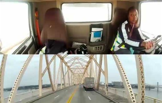 WATCH: Dash cam video shows semi plunging off Clark Memorial Bridge back in March