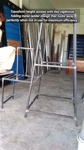 ​Innovative Folding Metal Ladder Design For Compact Small Spaces