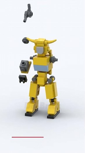 LEGO Bumblebee Style Mech Transformer G1 Building Animation #shorts #legomech