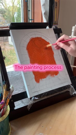 The painting process that inspired my next painting #acrylicpainting #artistsoftiktok #smallbusinessowner #artcollector #realismart