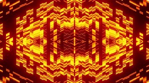 Fire red and orange kaleidoscope background VJ loop