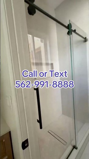 🚿 Frameless Shower Glass Door Installation | Stunning Bathroom Transformation Before & After