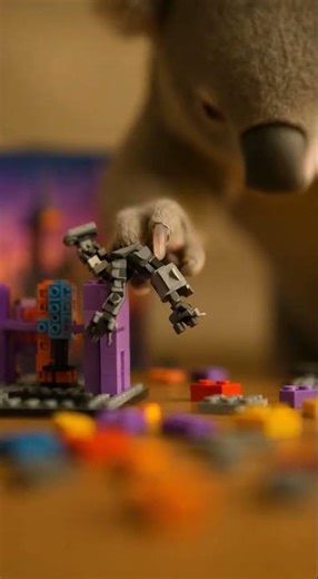 Koala Unboxes & Builds Cyberpunk LEGO City ASMR