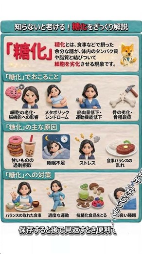 📌【保存版】知らないと老ける！”糖化”をざっくり解説