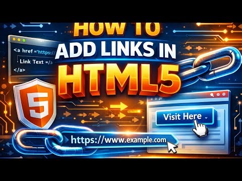 How to add and customize links in HTML5?
