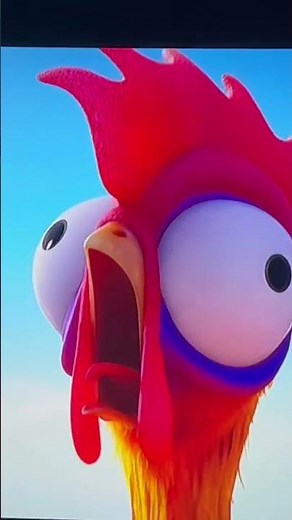 Moana-Hei Hei screaming 🙀