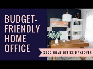 Budget Friendly Home Office Makeover + DIY Decor | Budget Decor | Before & After