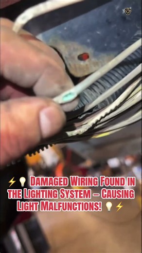 ⚡💡 Damaged Wiring Found in the Lighting System — Causing Light Malfunctions! 💡⚡