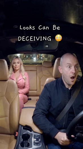 When He Realizes Who's Actually Sitting in the Backseat! 😱