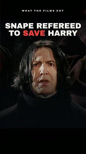 Snape refereed a Quidditch match to keep Harry alive #harrypotter