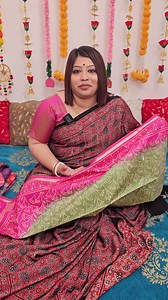 4K views · 162 reactions | #handblockprint sarees wp-7600686628 | Aushima's Collection | Facebook