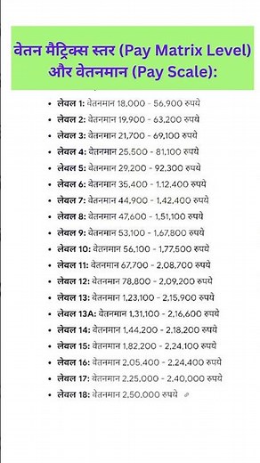 7वें वेतन मैट्रिक्स तालिका को समझें || 7th pay commission pay matrix #7thpaycommission #paymatrix