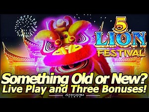 NEW 5 Lion Festival Slot Machine - Haven't I Seen This Before!? Not So New Konami Slot