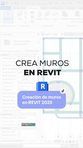 Creación de muros en Revit 2025: Guía rápida