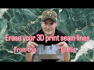 Hide your 3D printed seams line with these few steps!