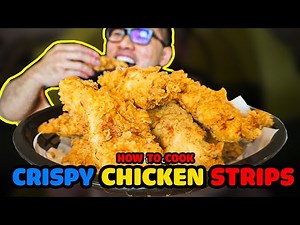 How to cook EXTRA CRISPY CHICKEN STRIPS
