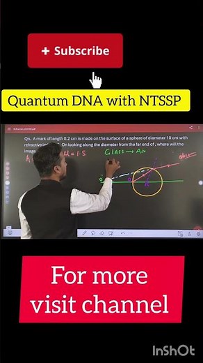 Image Formation in Glass Sphere (μ = 1.5) | Refraction at Curved Surface #shorts #farzansir #optics