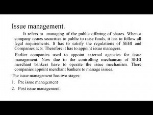 Unit 3 Lecture 2 Issues management