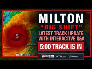 #BREAKING: "BIG SHIFT" IN TRACK: Hurricane Milton's New Cone with Live Q&A | Tracking the Tropics
