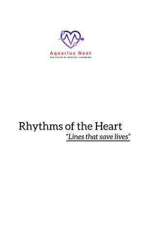 Aquarius Neet ♚ on Instagram: "🫀P wave – Atrial depolarization (Atria contract karte hain) | QRS complex – Ventricular depolarization (Ventricles contract karte hain) | T wave – Ventricular repolarization (Ventricles relax karte hain) | PR interval – Atria se ventricles tak impulse travel ka time | ST segment – Ischemia / heart attack detect karne me useful.💔 @aquarius_neet #viral #whitecoat #mbbs #nursing #biology #myocardialinfarction #mbbsstudent #neetug #medical #nursing #lab #diagnosis #i