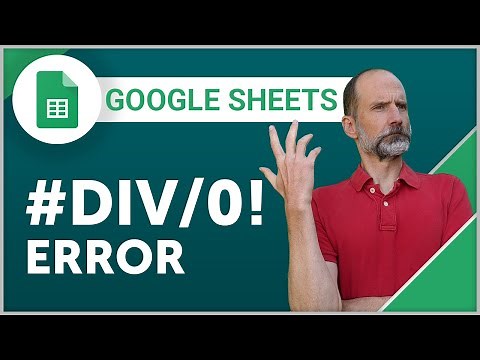 Google Sheets - The #DIV/0! Error and How to Fix It
