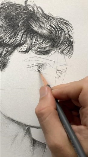 How to draw guy’s 3/4 portrait ✍️ #comodesenhar #drawingtutorial