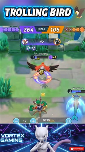 TROLLING BIRD IN POKEMON UNITE 🦅||#pokemon #pokemonuniteshorts #talonflame‪@pokemonunite‬