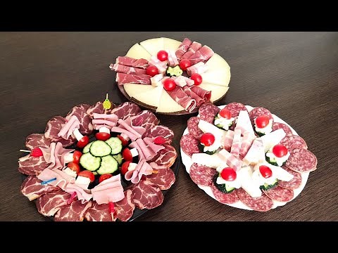 Cold cuts platters for holidays and special occasions / Christmas appetizers