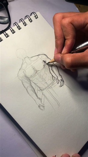 How to draw men body