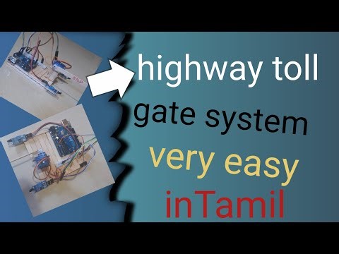 How to make a highway toll gate system in tamil