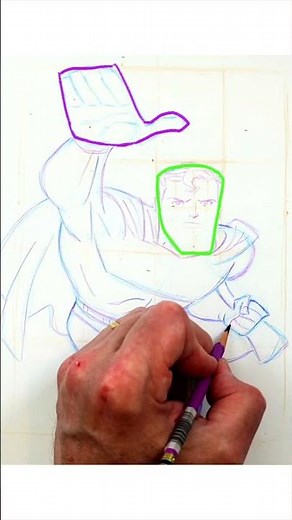 Let's Draw Superman Flying