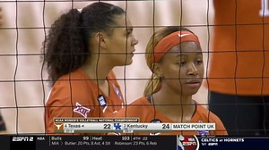 Watch Kentucky's match point and celebration in its first NCAA women's volleyball title