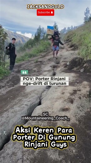Setelah liat Porter Rinjani..Bule ini Mempertanyakan Fungsi Sepatu Gunung