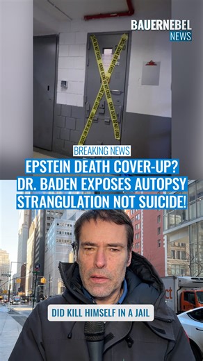 Herbert Bauernebel on Instagram: "#epstein #truecrime #autopsy #drbaden #conspiracy #coverup #michaelbaden #doj #houseoversight EPSTEIN DEATH COVER-UP? DR. BADEN EXPOSES AUTOPSY STRANGULATION NOT SUICIDE! While a newly surfaced surveillance video raises major security questions, the true bombshell comes from renowned forensic pathologist Dr. Michael Baden, who revealed that Jeffrey Epstein's fatal neck injuries are far more consistent with homicidal strangulation than suicide. As Dr. Baden's exp