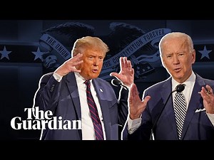 Biden and Trump trade insults in frenzied presidential debate – highlights