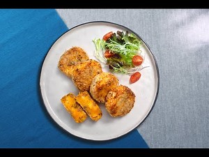 史雲生極鮮雞汁: 氣炸日式南瓜可樂餅 （Pumpkin and Beef Croquette）[可樂餅其實冇可樂呢!] with English Recipe