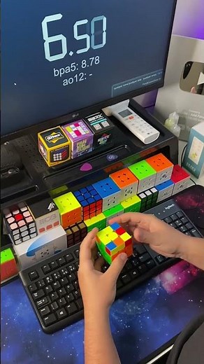 IT WASN'T SUPPOSED TO BE UNDER 10 | SLOW MOTION MAGIC CUBE #rubikscube #slowmotion #slowcuber #pu...