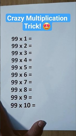 Multiplication Tricks To Make Mathematics Fun and Easy 😉 #math #multiplication #mathtrick