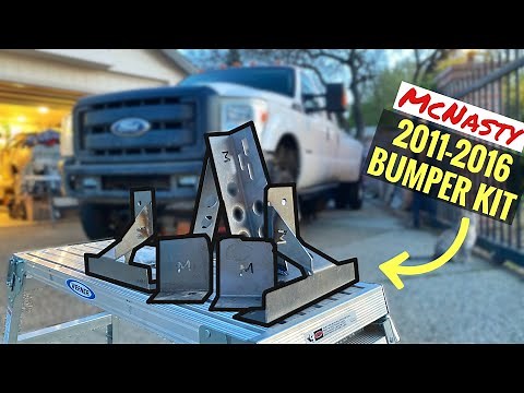 2001 F350 7.3 - McNasty Front Bumper Kit install for the 2011-2016 F250 Nose Swap F250