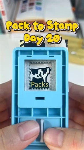 Let’s make postage stamps from a snack box. #collection #stamp #snacks #unboxing #box