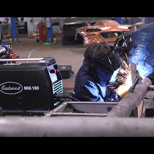 MIG 180 Welder - New and Improved Features! ✅ Operates on both 120 and 240 volts for maximum usability ✅ Metal drive motor for smoothest operation ✅ Tack Weld setting for consistency with sheet metal projects ✅ Portability - lightweight and can be powered by a generator #eastwoodco #weldinglife #weldporn #weldlife #migwelding #weldingrig #weldmafia #weldernation #weldingshop #welderup #welder #weldaddicts #weldaholics #welders #fab101 #fabricationlife #metalfabrication #welderlife | Eastwood