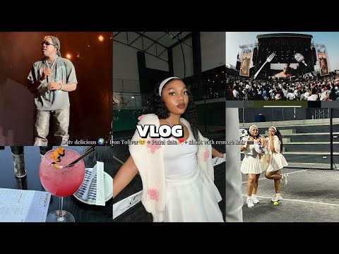 vlog: let’s go see Don Toliver at dstv delicious🌍 + padel date🏓 + shoot with remore hair 📸