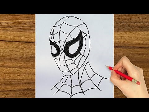 How to draw Spider man Easy || Spider-man Drawing Step by Step || Easy drawing for Beginners