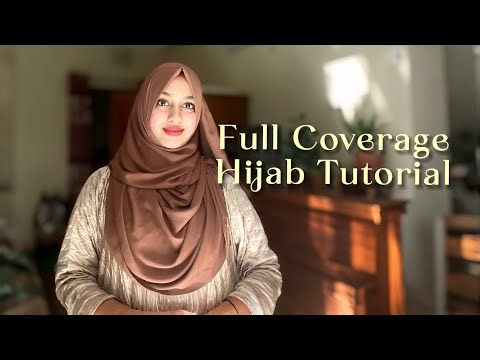 Full Coverage Hijab Tutorial with Abaya/Burka | Step by Step| #chestcoverdhijabstyle #ekamony