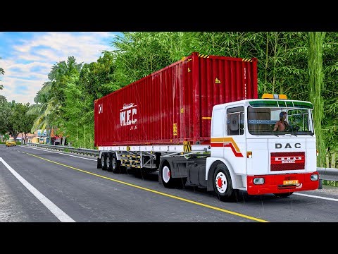 Beautiful Indonesian countryside | Realistic Driving Roman Diesel Euro Truck Simulator 2