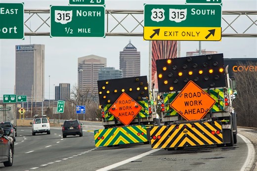 ODOT, DriveOhio testing autonomous crash trucks to protect road crews